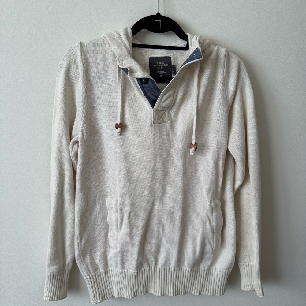 H&M Cream Hooded Sweater